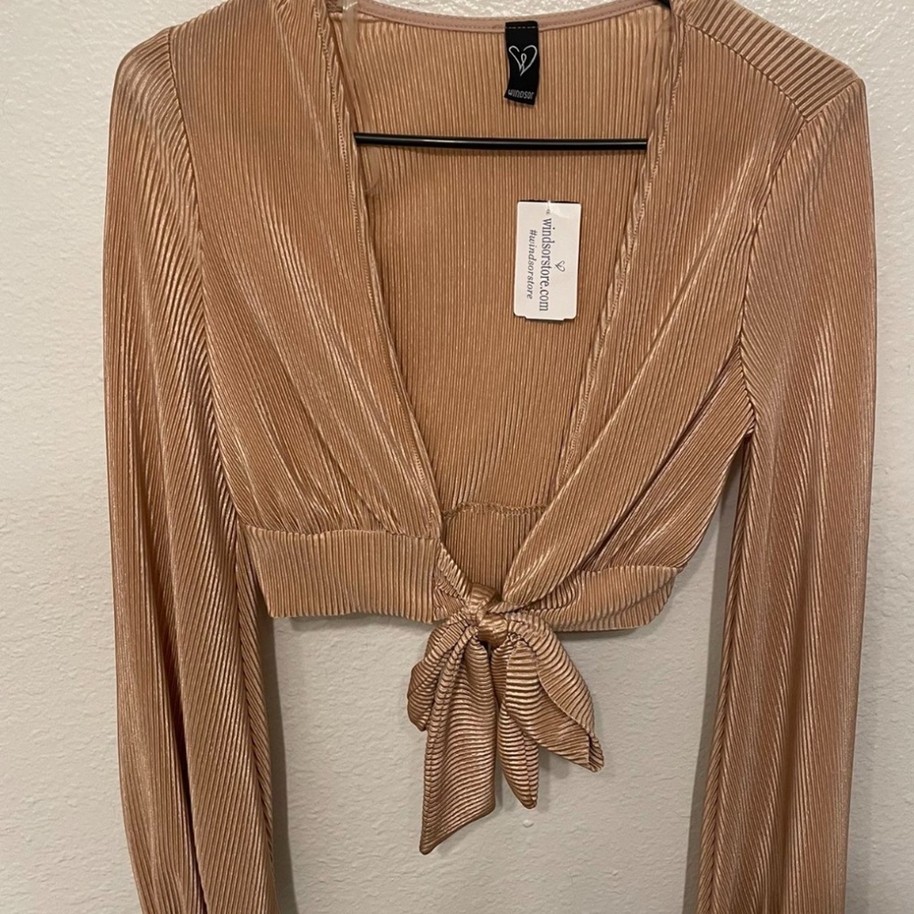 Front-Tie Blouse